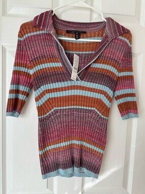 White House Black Market short sleeve sweater. Size XS.